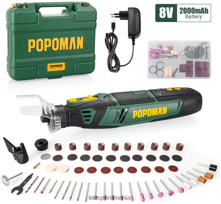 TECCPO set de scule rotative fără fir popoman VF0BR45 scule rotative